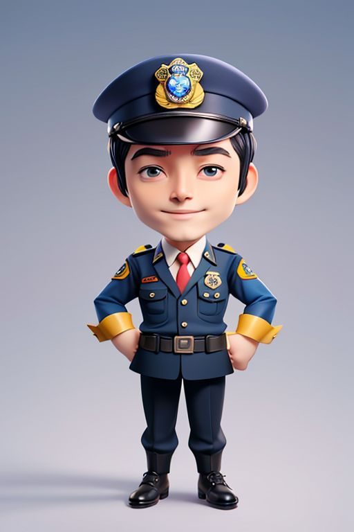 卡通形象-警察